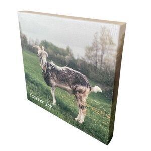 Rustic Goat Canvas Art - Scatter Joy
